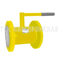 Шаровой стальной кран для газа, фланец/фланец, с рукояткой, КШГ «под задвижку», Broen