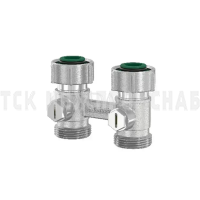 Узел нижнего подключения Simplex, Exclusive line, с конусными вставками, прямой, Flamco