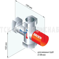 Термостатический смеситель для душа для тела, Broen Lab 17 457.009