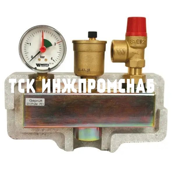 Группа безопасности котла KSG 30, стальная консоль, Watts