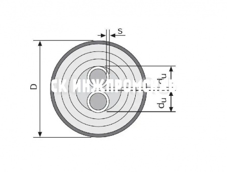 Труба для отопления Thermo Twin 6 бар, Uponor (Ecoflex)