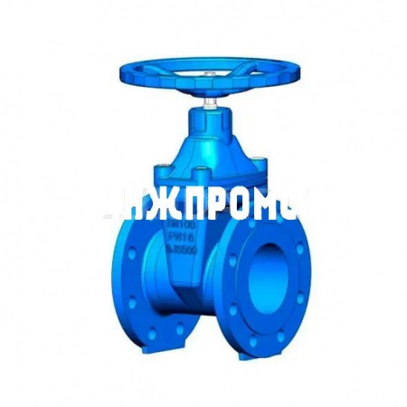 Задвижка чугунная с обрезиненным клином VOC4241 корпус F4, Tecofi
