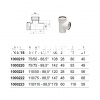Тройник канализационный двухраструбный 88,5°, Uponor Decibel